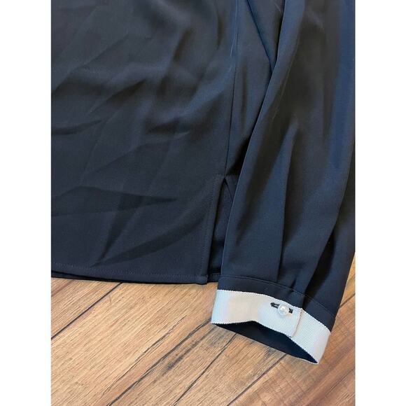 NWT Calvin Klein size PL petite large black blouse - Picture 2 of 4